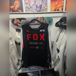 Fox Black and Red Graphic Jersey